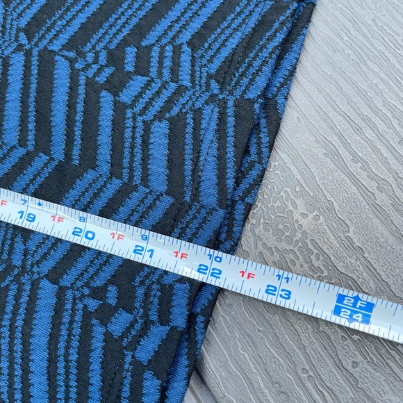 Apropos Blue and Black Design A-Line Skirt - Picture 5 of 6